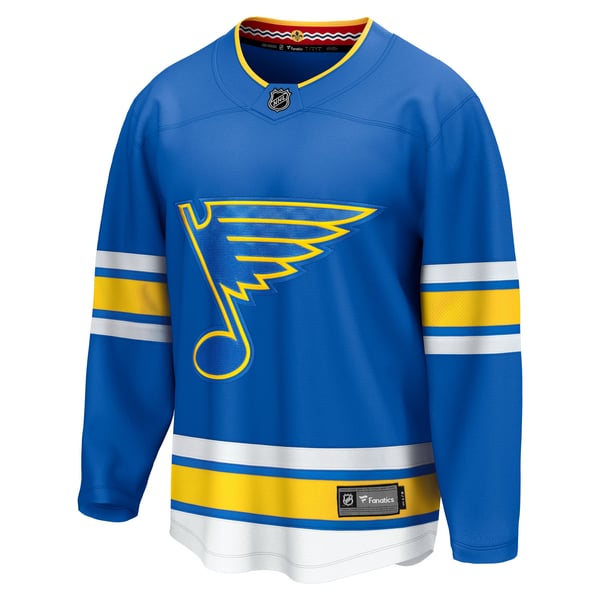 Men's St. Louis Blues Fanatics Blue Home Breakaway Jersey - Image 3