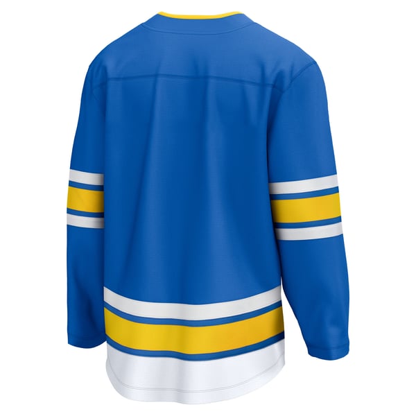 Men's St. Louis Blues Fanatics Blue Home Breakaway Jersey - Image 4