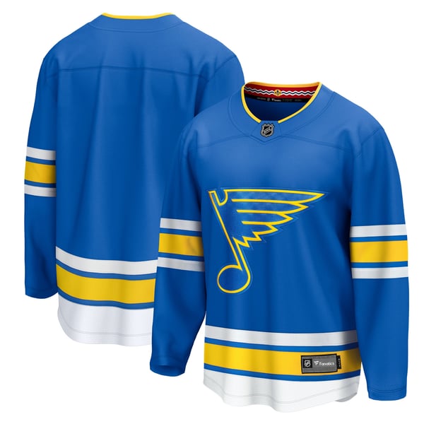 Men's St. Louis Blues Fanatics Blue Home Breakaway Jersey - Image 1