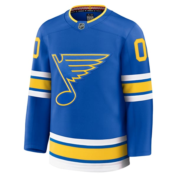 Men's St. Louis Blues Fanatics Blue Home Premium Custom Jersey - Image 3