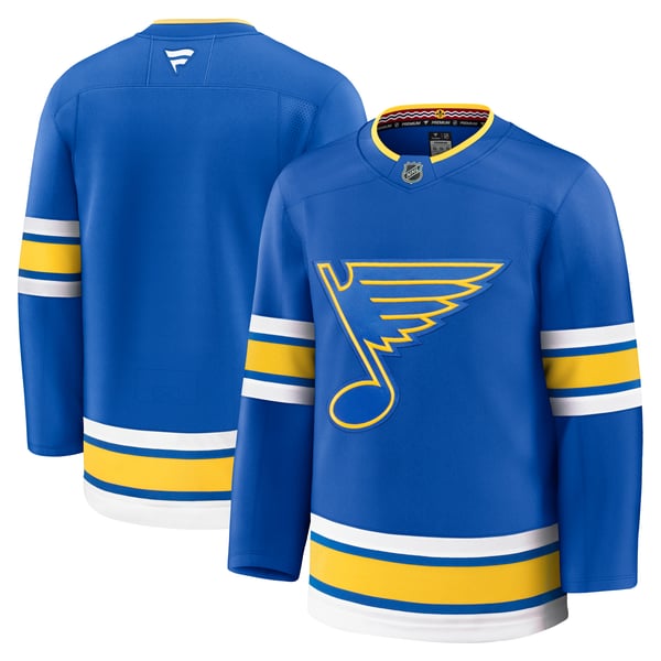 Men's St. Louis Blues Fanatics Blue Home Premium Jersey - Image 2