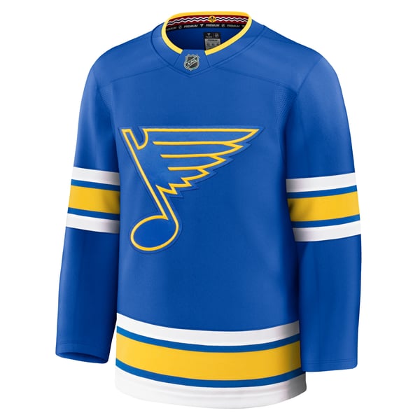 Men's St. Louis Blues Fanatics Blue Home Premium Jersey - Image 3