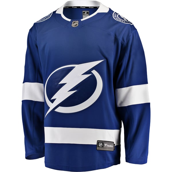 Men's Tampa Bay Lightning Fanatics Blue Breakaway Home Jersey - Image 3