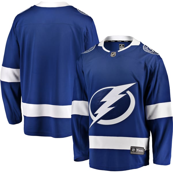 Men's Tampa Bay Lightning Fanatics Blue Breakaway Home Jersey - Image 1