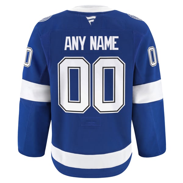 Men's Tampa Bay Lightning Fanatics Blue Home Authentic Pro Custom Jersey - Image 4