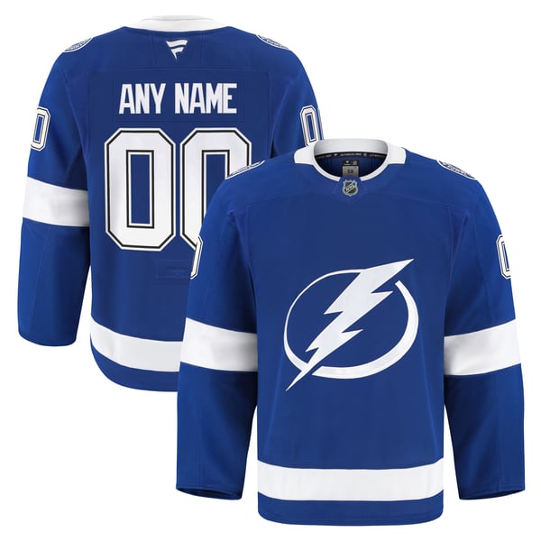 Men's Tampa Bay Lightning Fanatics Blue Home Authentic Pro Custom Jersey - Image 1