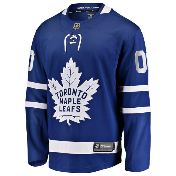 Men's Toronto Maple Leafs Fanatics Blue Home Breakaway Custom Jersey - Image 3