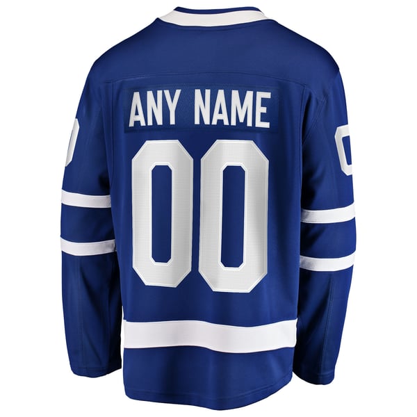 Men's Toronto Maple Leafs Fanatics Blue Home Breakaway Custom Jersey - Image 4