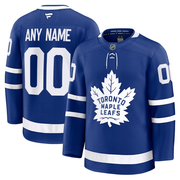 Men's Toronto Maple Leafs Fanatics Blue Home Premium Custom Jersey - Image 2