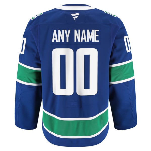 Men's Vancouver Canucks Fanatics Blue Home Authentic Pro Custom Jersey - Image 4