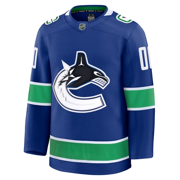 Men's Vancouver Canucks Fanatics Blue Home Premium Custom Jersey - Image 3
