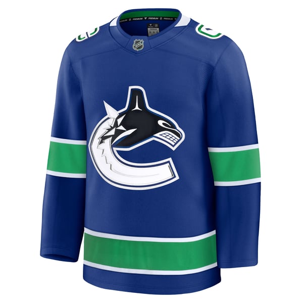 Men's Vancouver Canucks  Fanatics Blue Home Premium Jersey - Image 3