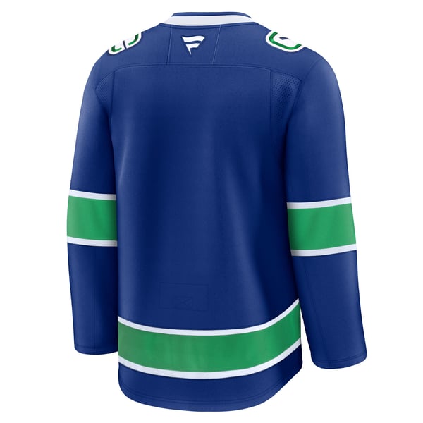 Men's Vancouver Canucks  Fanatics Blue Home Premium Jersey - Image 4