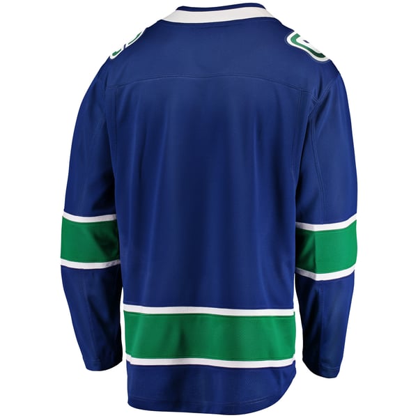 Men's Vancouver Canucks Fanatics Blue Home Team Breakaway Jersey - Image 4