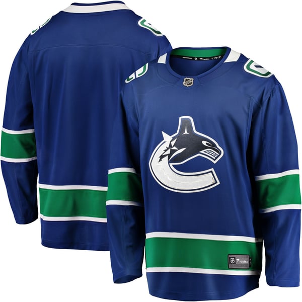 Men's Vancouver Canucks Fanatics Blue Home Team Breakaway Jersey - Image 2