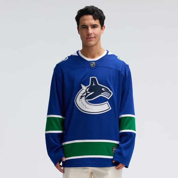 Men's Vancouver Canucks Fanatics Blue Home Team Breakaway Jersey - Image 5