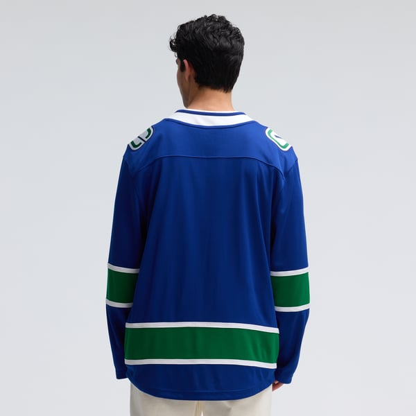 Men's Vancouver Canucks Fanatics Blue Home Team Breakaway Jersey - Image 6