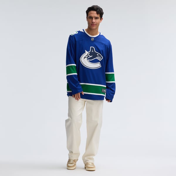 Men's Vancouver Canucks Fanatics Blue Home Team Breakaway Jersey - Image 7