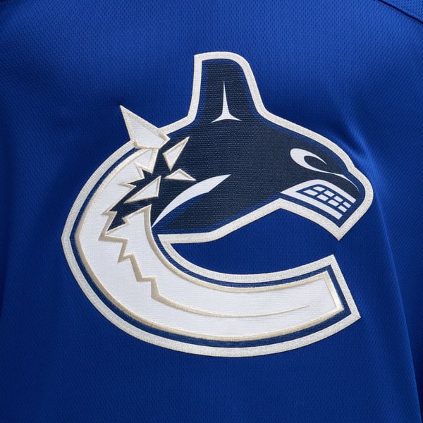 Men's Vancouver Canucks Fanatics Blue Home Team Breakaway Jersey - Image 9