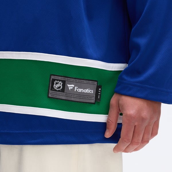 Men's Vancouver Canucks Fanatics Blue Home Team Breakaway Jersey - Image 10