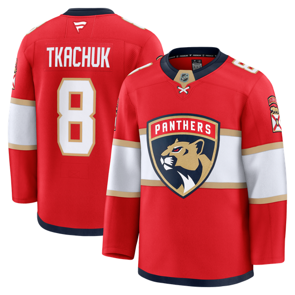 Men's Florida Panthers Brady Tkachuk Fanatics Red Home Premium Jersey - Image 2