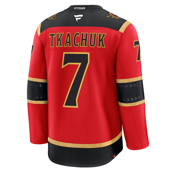 Men's Ottawa Senators Brady Tkachuk Fanatics Red Alternate Premium Jersey - Image 4