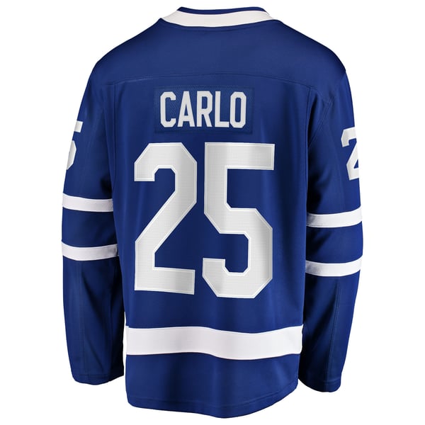 Men's Toronto Maple Leafs Brandon Carlo Fanatics Blue Home Breakaway Jersey - Image 4