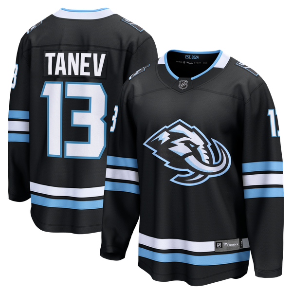 Men's Utah Mammoth Brandon Tanev Fanatics Black Home Breakaway Player Jersey - Image 1