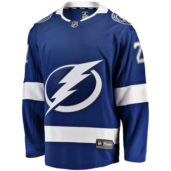 Men's Tampa Bay Lightning Brayden Point Fanatics Blue  Breakaway Jersey - Image 3