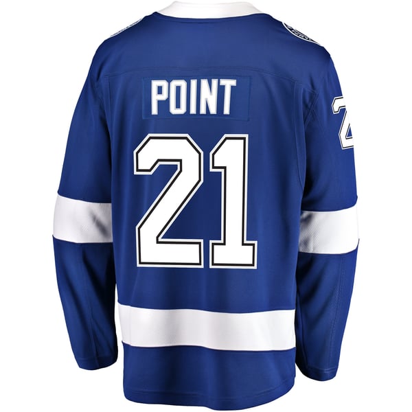 Men's Tampa Bay Lightning Brayden Point Fanatics Blue Home Breakaway Player Jersey - Image 4