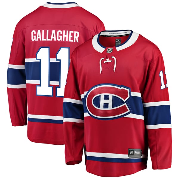 Men's Montreal Canadiens Brendan Gallagher Fanatics Red Breakaway Player Jersey - Image 2