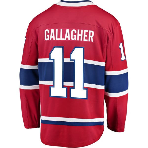 Men's Montreal Canadiens Brendan Gallagher Fanatics Red Breakaway Player Jersey - Image 4
