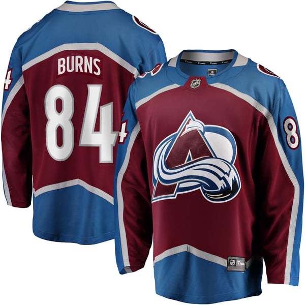 Men's Colorado Avalanche Brent Burns Fanatics Burgundy Home Breakaway Jersey - Image 2
