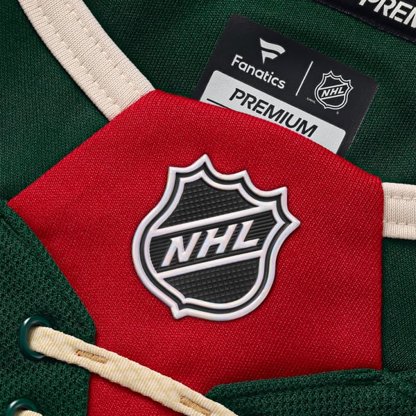 Men's Minnesota Wild Brock Faber Fanatics Green Anniversary Premium Jersey - Image 6