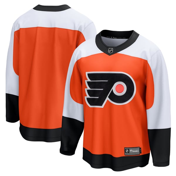 Men's Philadelphia Flyers Fanatics Burnt Orange Home Breakaway Jersey - Image 2