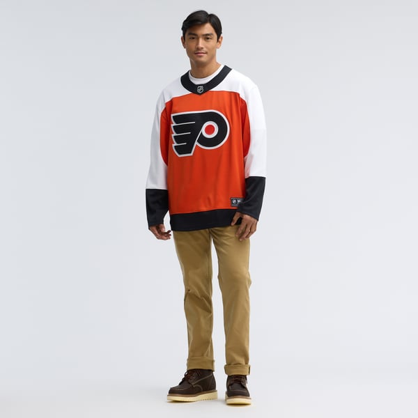 Men's Philadelphia Flyers Fanatics Burnt Orange Home Breakaway Jersey - Image 7