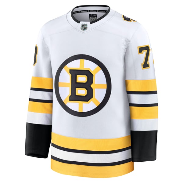 Men's Boston Bruins Charlie McAvoy Fanatics White Away Premium Jersey