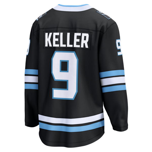 Men's Utah Mammoth Clayton Keller Fanatics Black Home Breakaway Jersey - Image 4