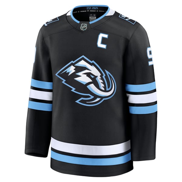 Men's Utah Mammoth Clayton Keller Fanatics Black Home Premium Player Jersey - Image 3