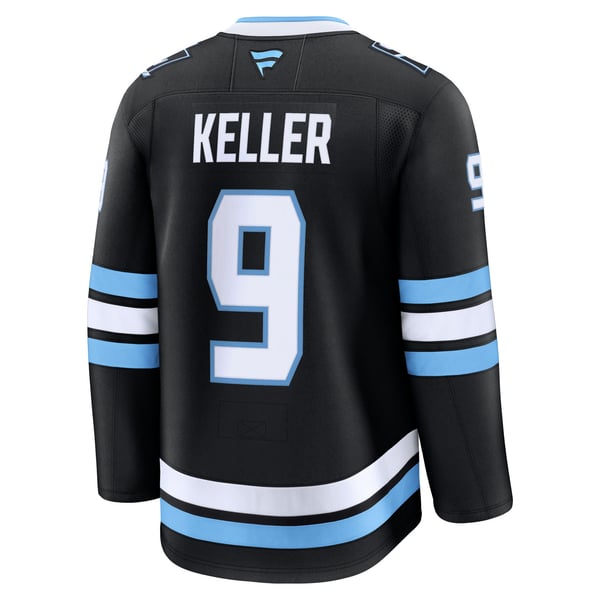 Men's Utah Mammoth Clayton Keller Fanatics Black Home Premium Player Jersey - Image 4