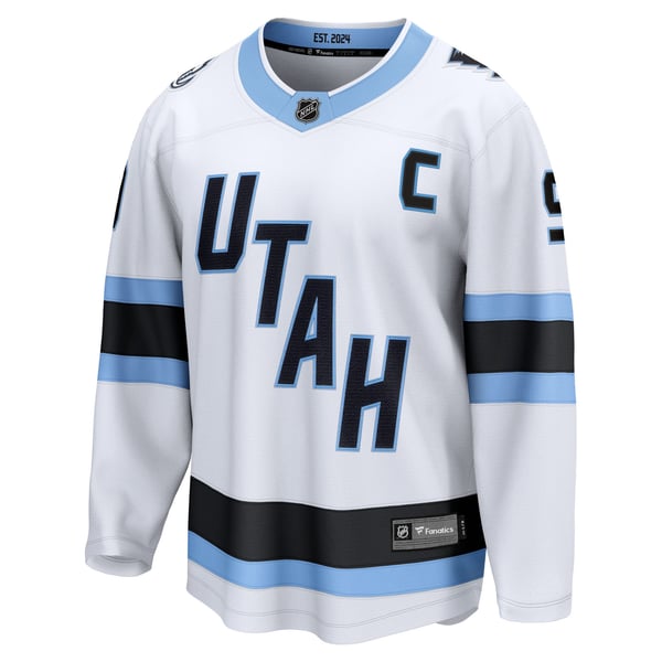 Men's Utah Mammoth Clayton Keller Fanatics White Away Breakaway Player Jersey - Image 3