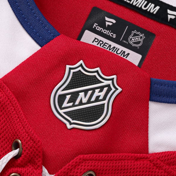 Men's Montreal Canadiens Cole Caufield Fanatics Red Home Premium Jersey - Image 6