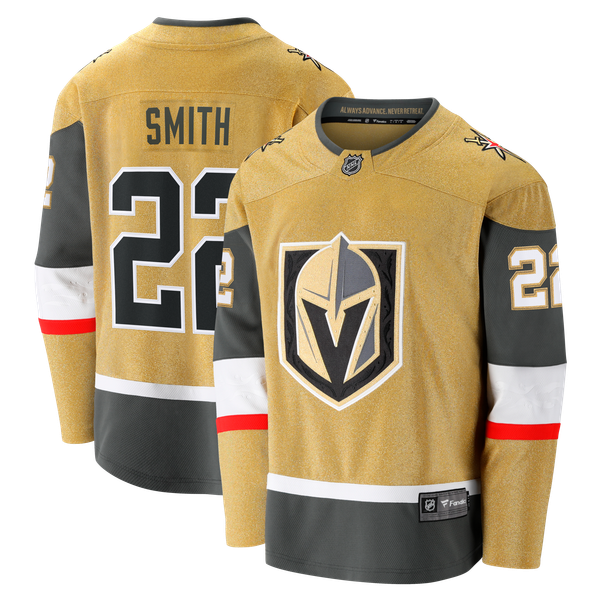 Men's Vegas Golden Knights Cole Smith Fanatics Gold Home Breakaway Jersey - Image 2
