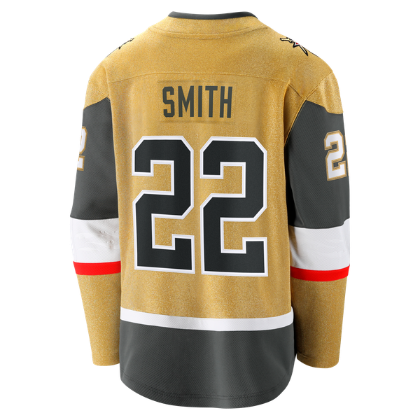 Men's Vegas Golden Knights Cole Smith Fanatics Gold Home Breakaway Jersey - Image 4