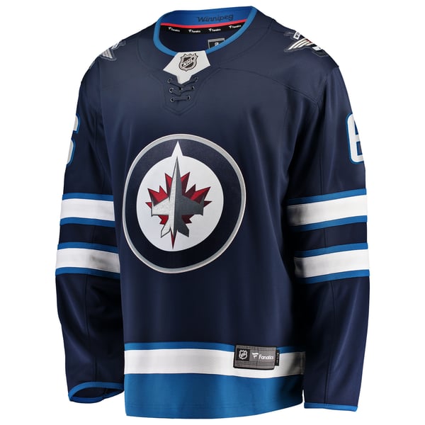 Men's Winnipeg Jets Colin Miller Fanatics Navy Home Premier Breakaway Player Jersey - Image 3