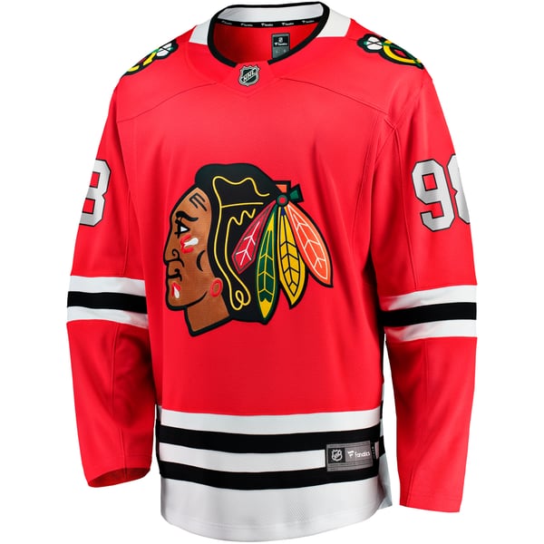 Men's Chicago Blackhawks Connor Bedard Fanatics Red Home Breakaway Player Jersey - Image 3