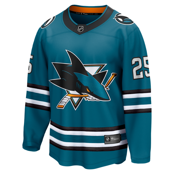 Men's San Jose Sharks Darnell Nurse Fanatics Teal Home Breakaway Jersey - Image 3