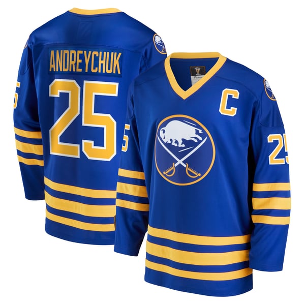 Men's Buffalo Sabres Dave Andreychuk Fanatics Royal Breakaway Retired Player Jersey - Image 1