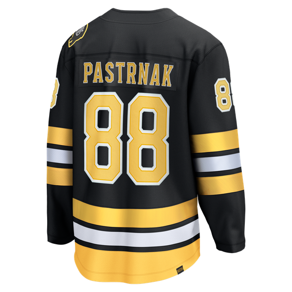 Men's Boston Bruins David Pastrnak Fanatics Black Home Breakaway Jersey