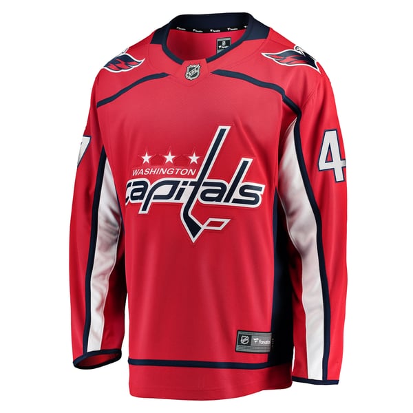 Men's Washington Capitals Declan Chisholm Fanatics Red Home Breakaway Jersey - Image 3